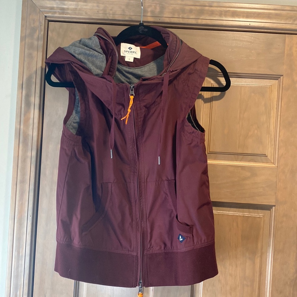 Sperry S Sperry Topsider Rip Stop Hoodie Vest